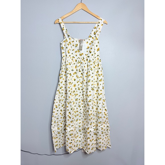 J.Crew Squareneck midi‎ dress in budding rose print Size 2 - Picture 3 of 8